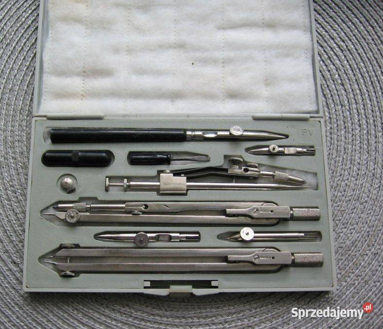 Przyżądy kreślarskie Zestaw