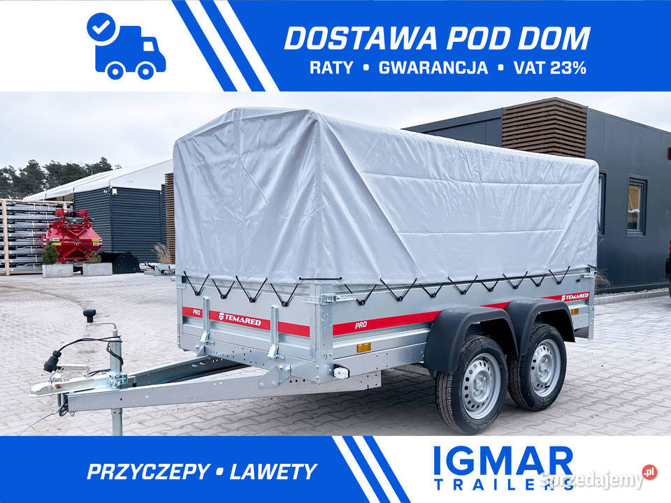 TEMARED PRO 26122 przyczepa z plandeką 80 DMC Włocławek sprzedam