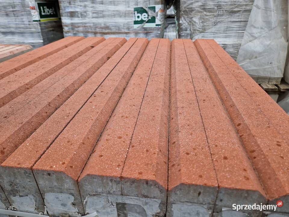 Obrzeże Betonowe Krawężnik 620100 czerwony Wielogóra