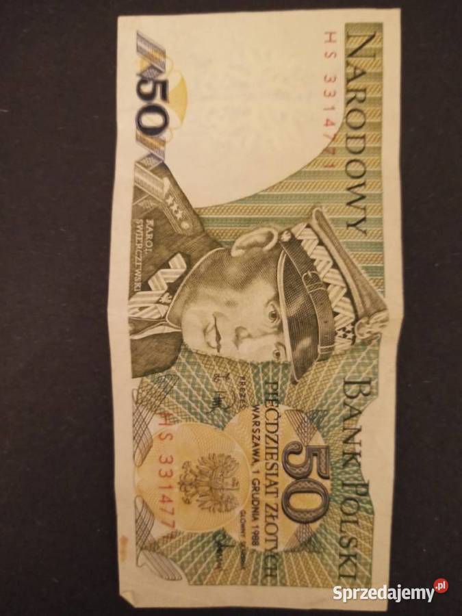 Banknot 50 1988r zachodniopomorskie