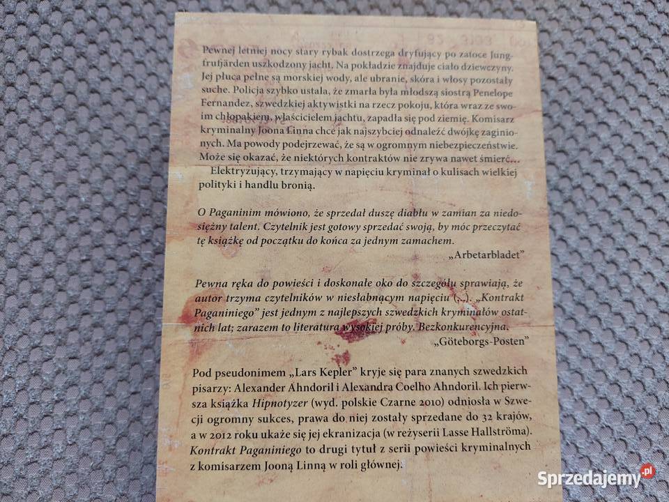 Kontrakt Paganiniego Lars Kepler miękka Kraków