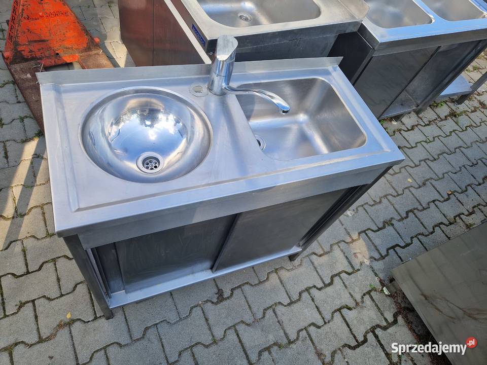 Zlew Gastronomiczny 2 Komorowy Drzwi Suwane Ostrów Wielkopolski