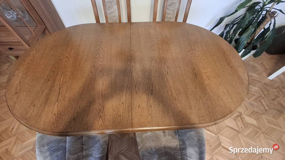 Stół do jaalni 4 krzesła tapicerowane 90cm warmińsko-mazurskie Olsztyn sprzedam