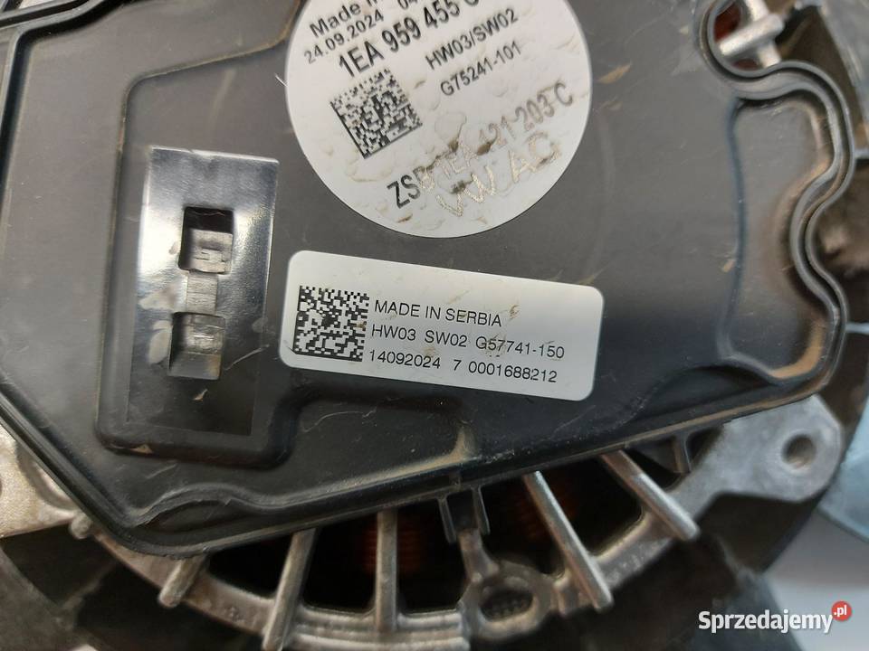 VW ID4 11A 2024r SUV 5D WENTYLATOR CHŁODNICY