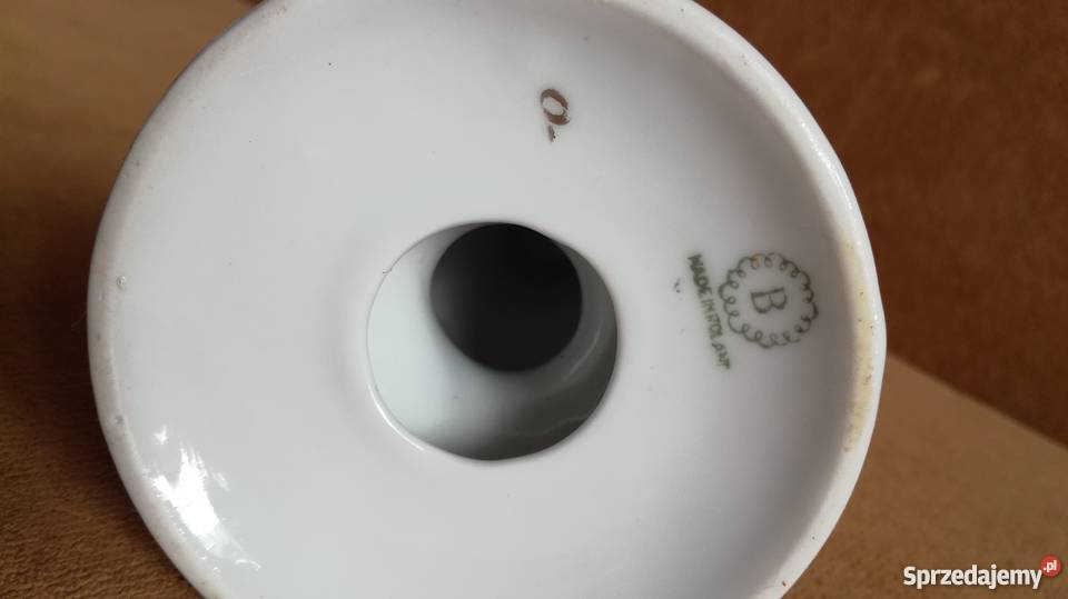 Stary świecznik bogucice Porcelana i szkło opolskie Nysa