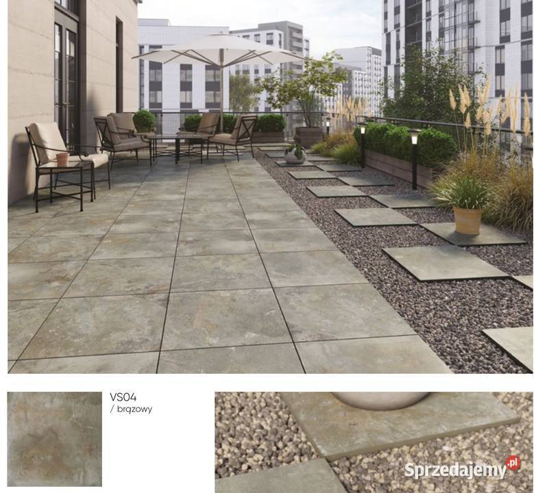 WYPRZEDAŻ Płytki brązowe 2 na tarasy balkony pod Radom