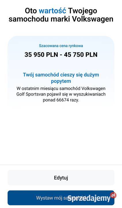 Golf Sportsvan 16TDI Steklno