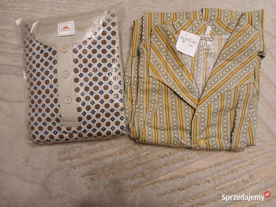 Piżamy męskie flanelowe i bawełniane