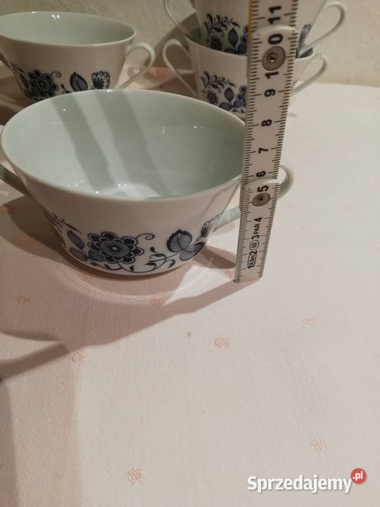Miseczki flaczarki wzór cebulowy porcelana