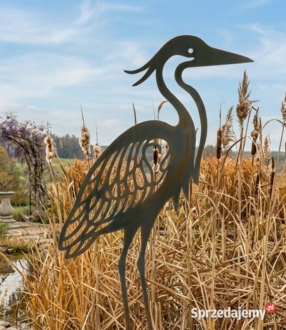Czapla ozdoba ogrodowa 1 śląskie Ligota