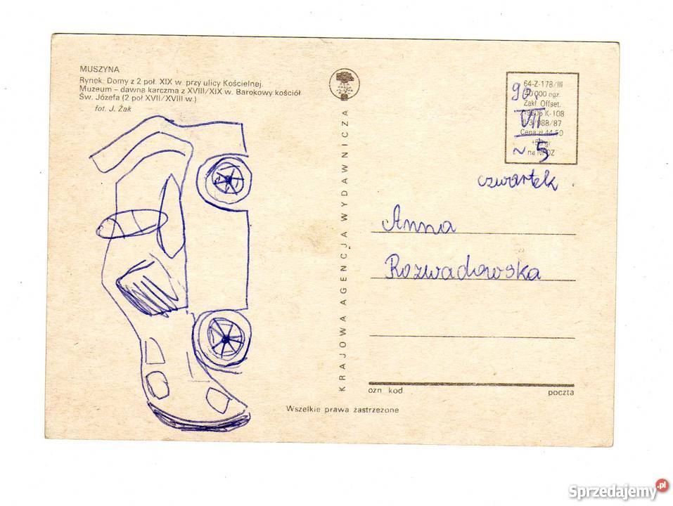 MUSZYNA POCZTÓWKAWIELOWIDOKOWA świętokrzyskie