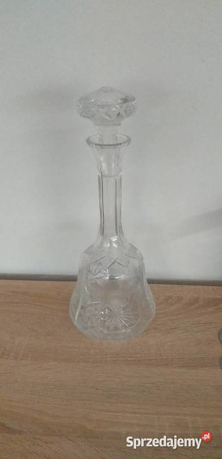 Kryształowa karafka prl łódzkie