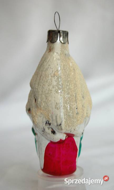 Stara bombka szklana ręcznie malowana domek 9 Boże Narodzenie sprzedam