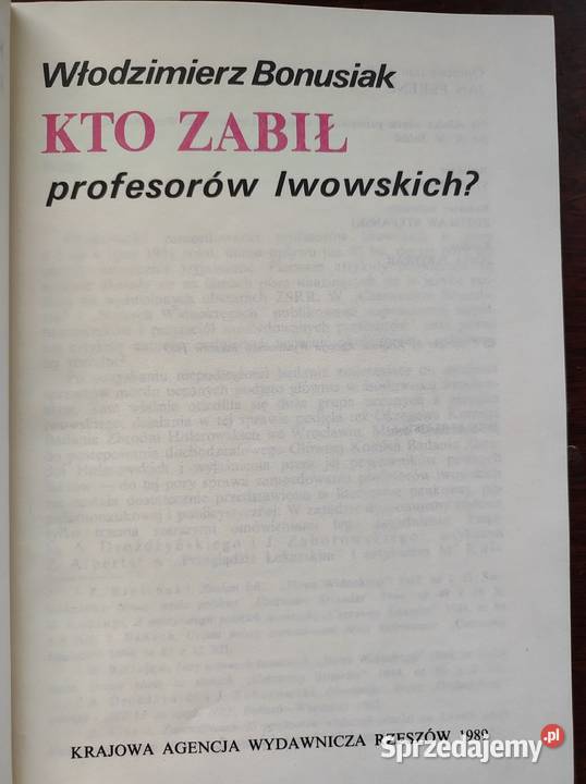 Kto zabił profesorów lwowskich Włodzimierz