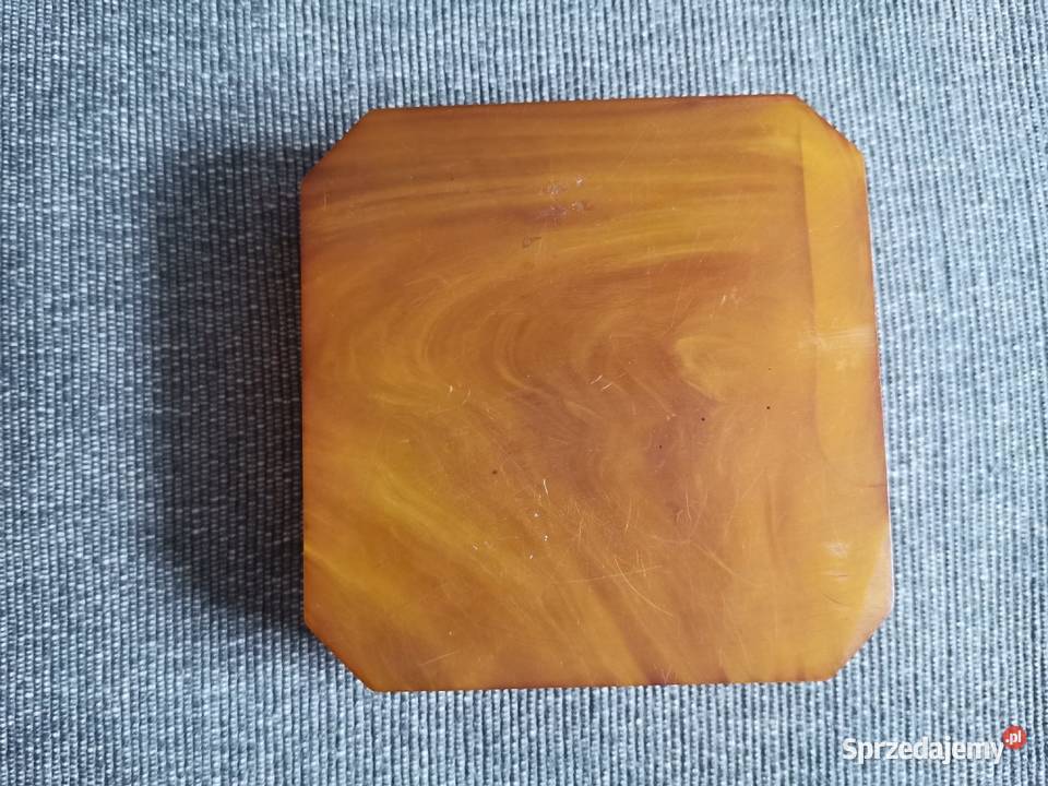 Stara przedwojenna popielniczka bakelit Art Deco Katowice