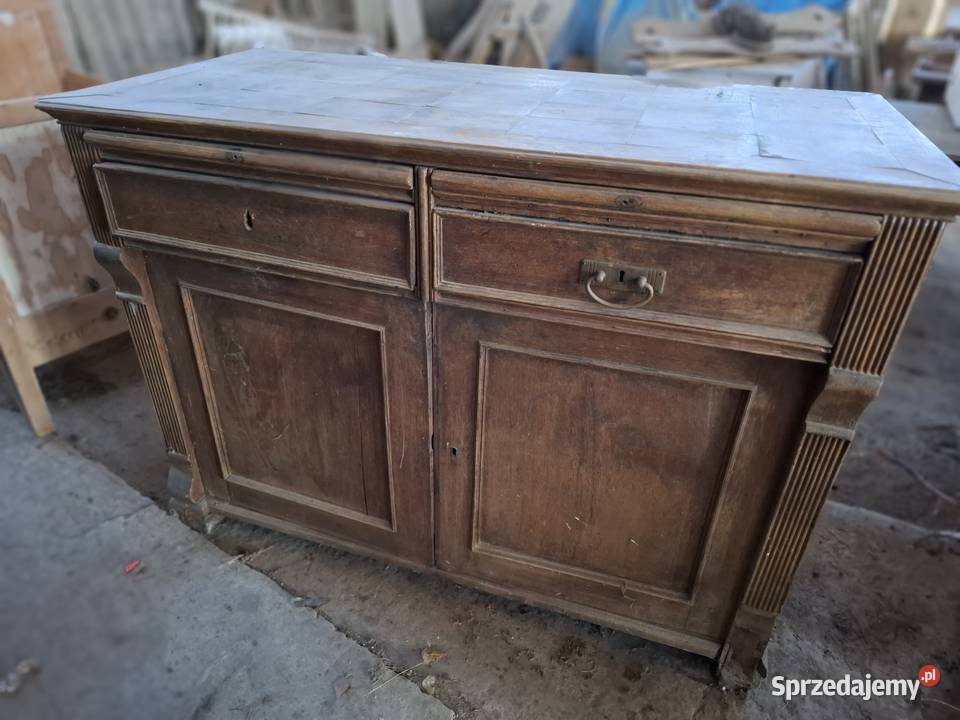 Stół plus komoda do renowacji około 1930 lubelskie Fajsławice