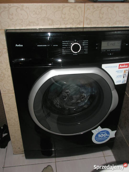 amica awx712djb pralka śliczna czarna wolnostojące