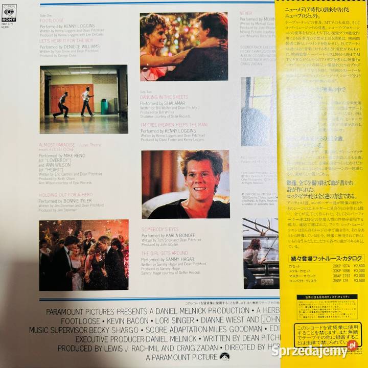 Footlose OST Footlose EXEX Japan Obi LP 1984 Gdynia