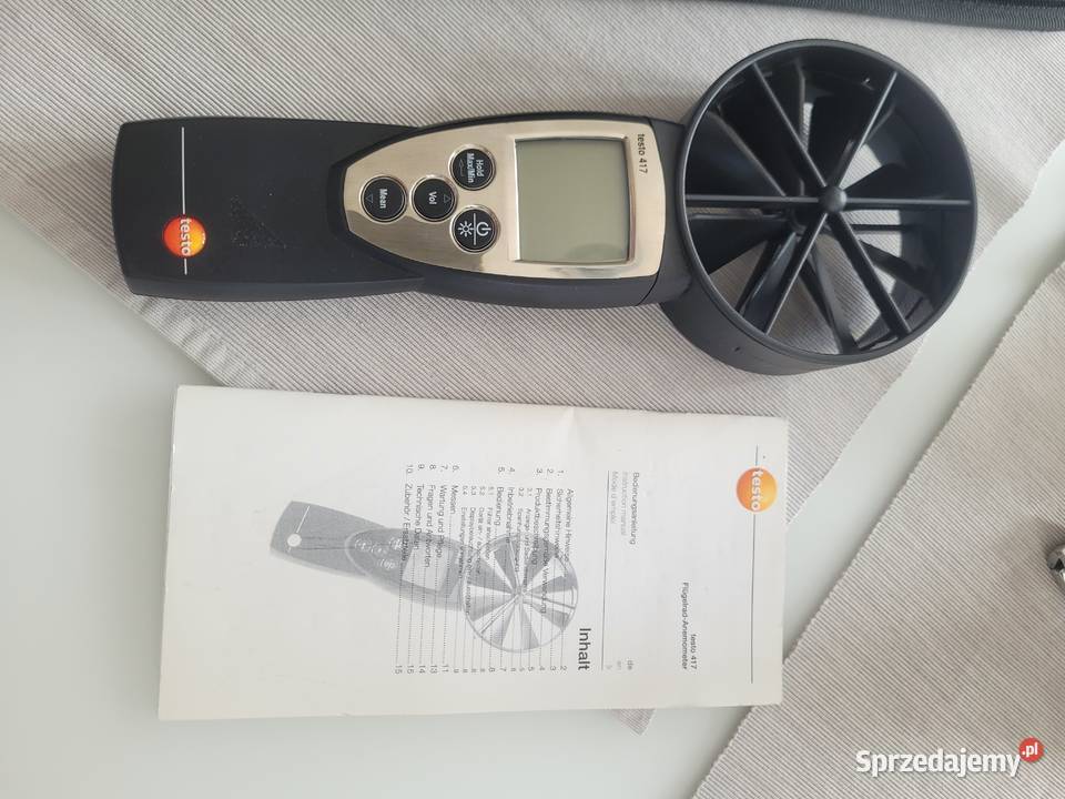Anemometr wiatraczkowy testo 417