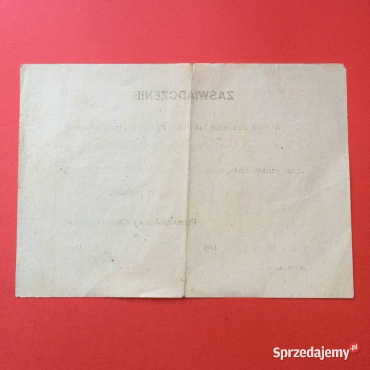 2028 Zaświadczenie Kom Poborowej Kraków Szczecin