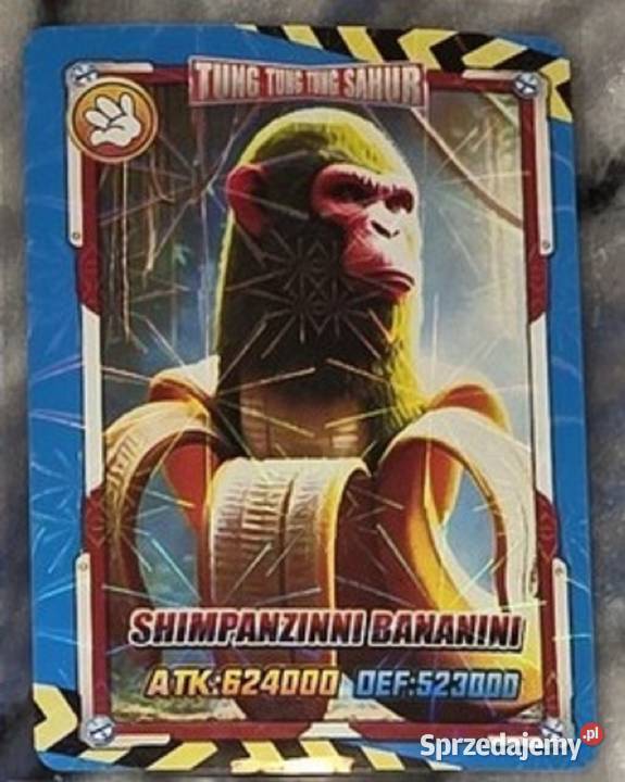 Chimpanzini Bananin Włoska karta kolekcjonerska Choszczno
