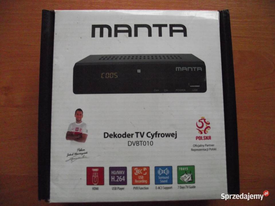 Dekoder  DVBT010 Manta + dodatki