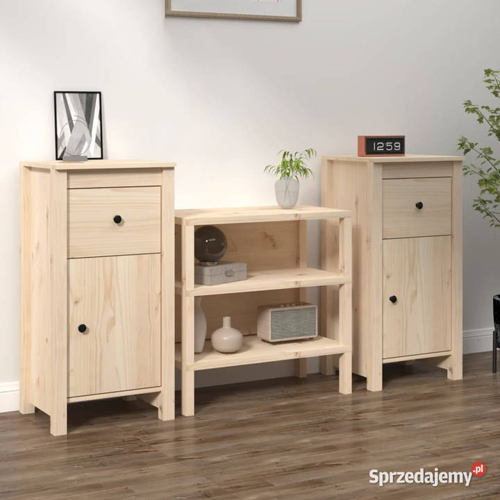 Szafki 2 40x35x80 lite drewno sosnowe WM813755 Warszawa
