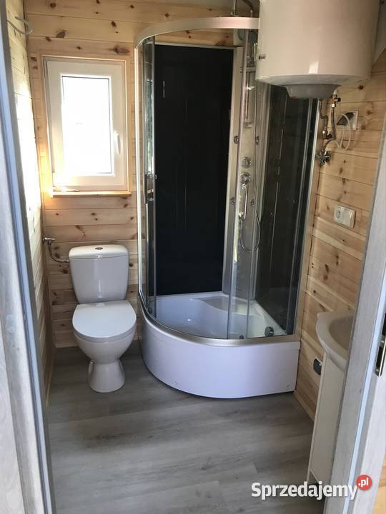 Domek dom mobilny całoroczny garaże sklepy pomorskie Bolszewo