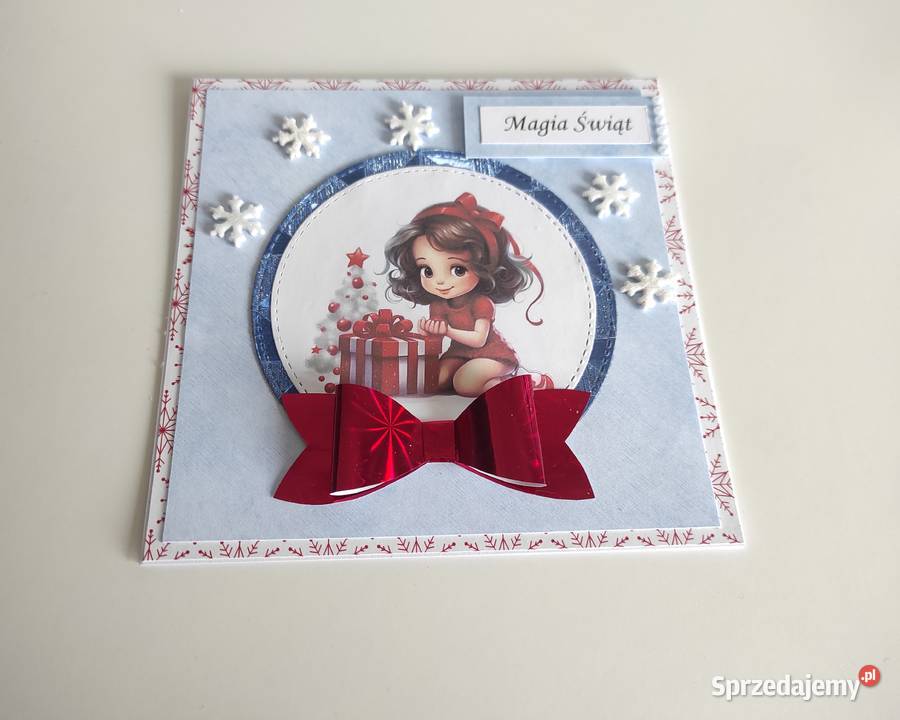 Kartka świąteczna ręcznie robione na Boże Rękodzieło Łódź