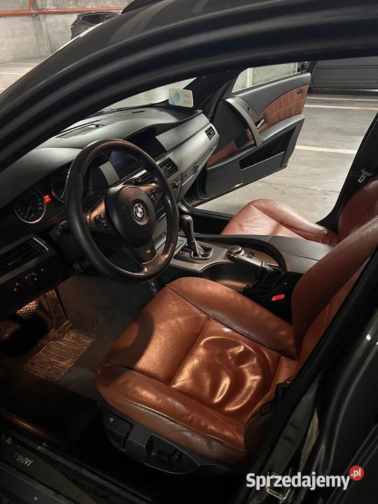 BMW Seria 5 E61 525d 2007 Automat Skóra Panorama wspomaganie kierownicy Seria 5 Domanowo