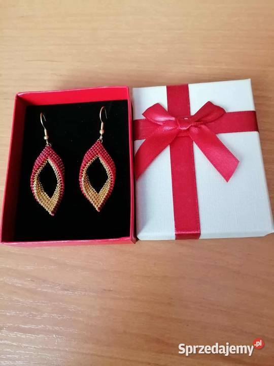 Kolczyki Łezki z koralików Miuyki Kolczyki Kocmyrzów