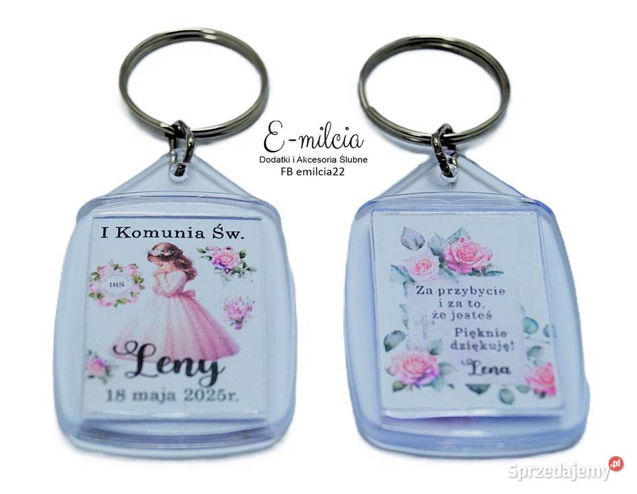 Breloczki ze zdjęciem dziecka jako podziękowania