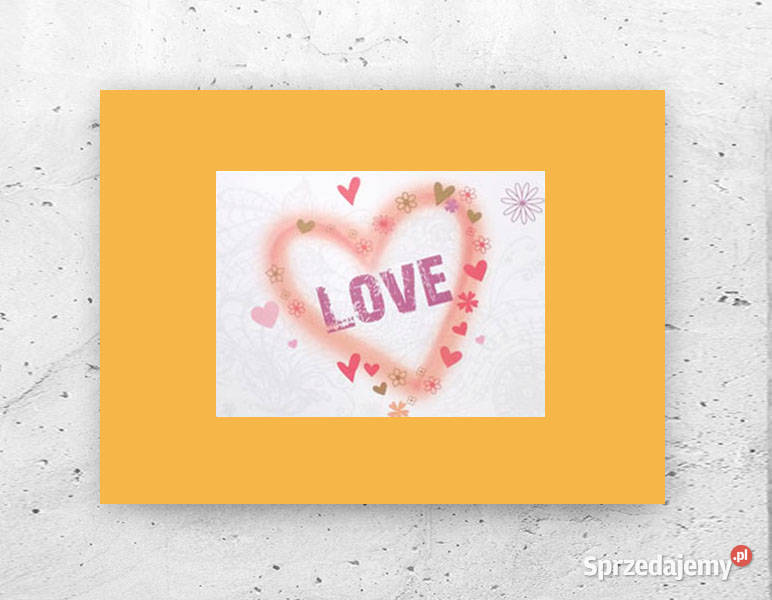 mały plakat do domu love obrazek na ścianę love Olsztyn