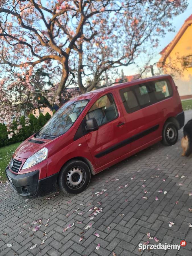 Fiat Scudo 16 Diesel 90 2007 Czerwony 9 osobowy Dzierżoniów