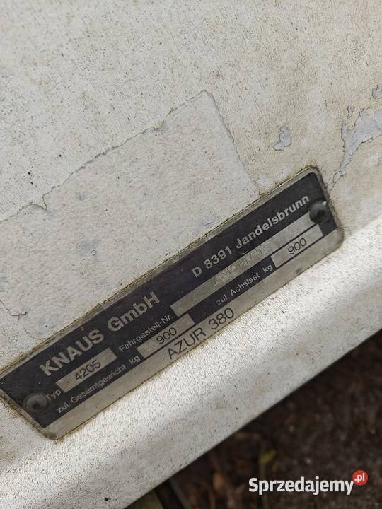 Przyczepa kempingowa Knaus Azur 380 Ciche sprzedam