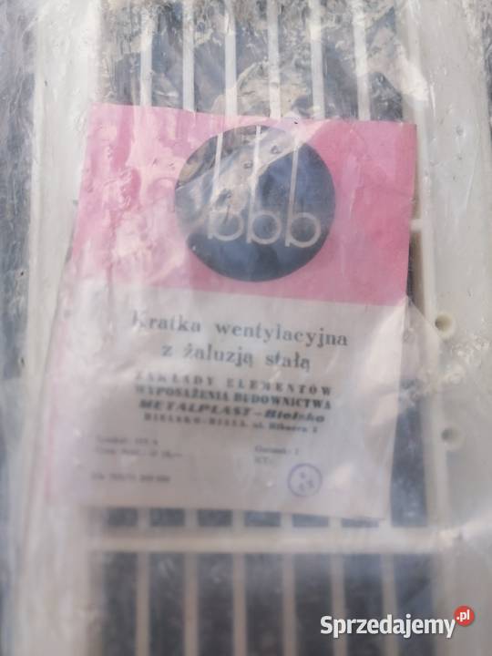 Kratka wentylacyjna z żaluzją stałą 30x14biała łódzkie Łódź