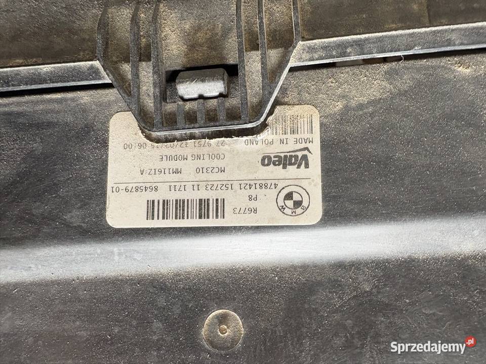 Chłodnica kompletna BMW f10 550i 44 v8 n63 Buk