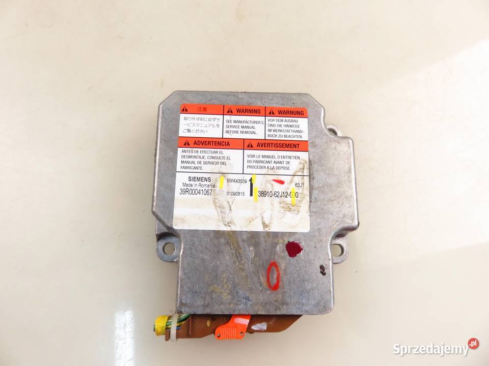 MODUŁ AIRBAG SUZUKI SWIFT III 5WK43539 małopolskie