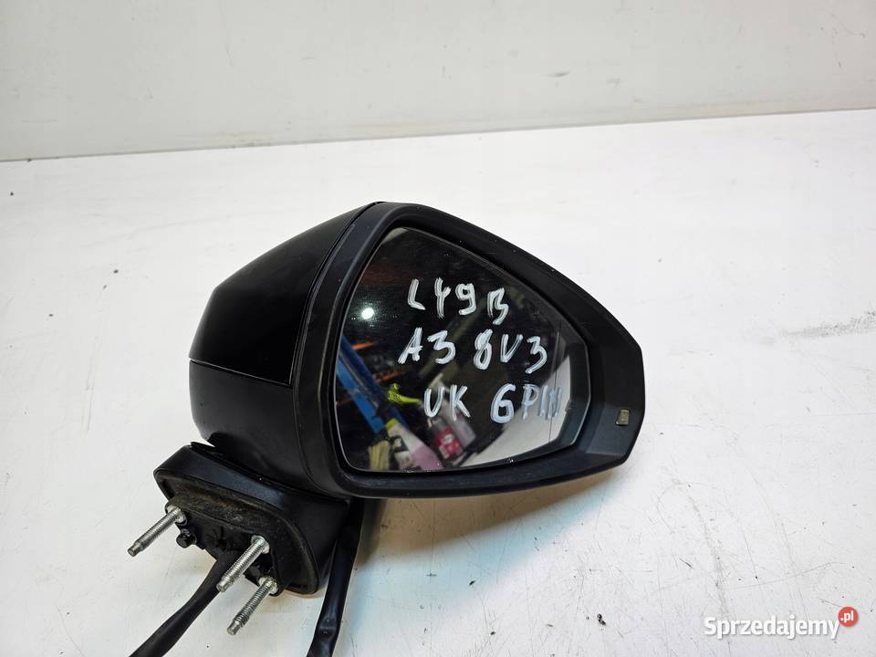LUSTERKO ZEWNĘTRZNE PRAWE AUDI A3 8V LY9B 6PIN