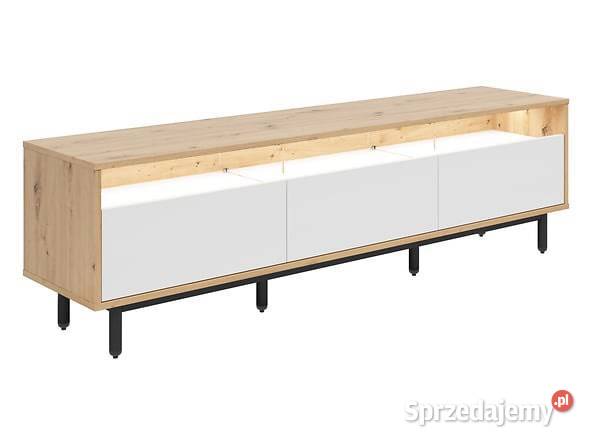 Nowe meble BRW GAP LED dąb artisan biały