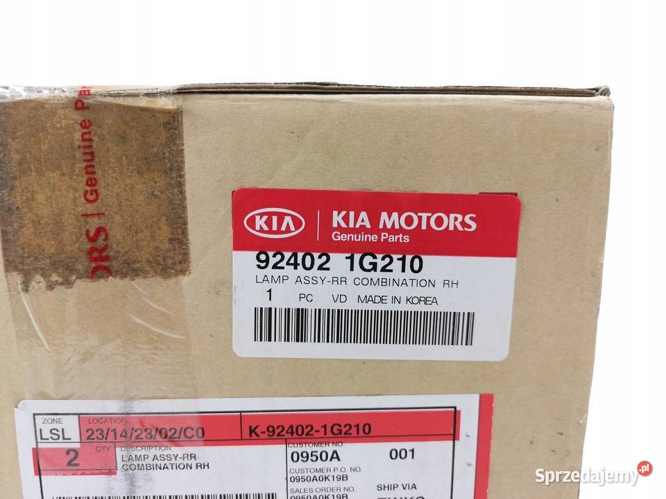 LAMPA PRAWY TYŁ KIA RIO 20052011 ORYGINALNA sprzedam