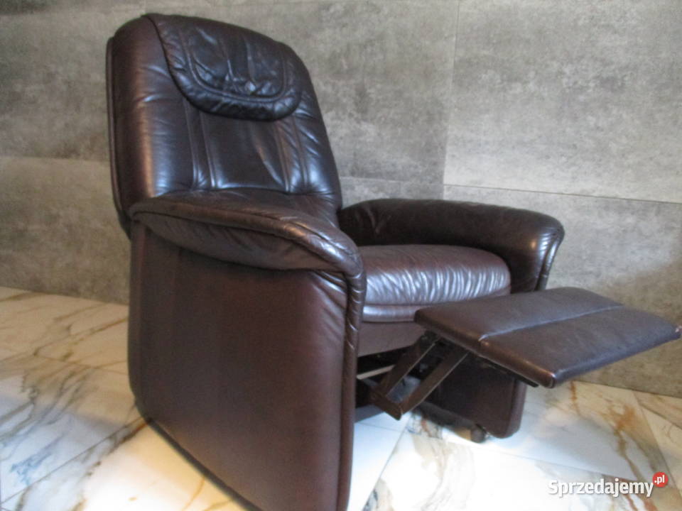 Fotel z rozkładanym podnózkiem i oparciem Fotele Uniejów