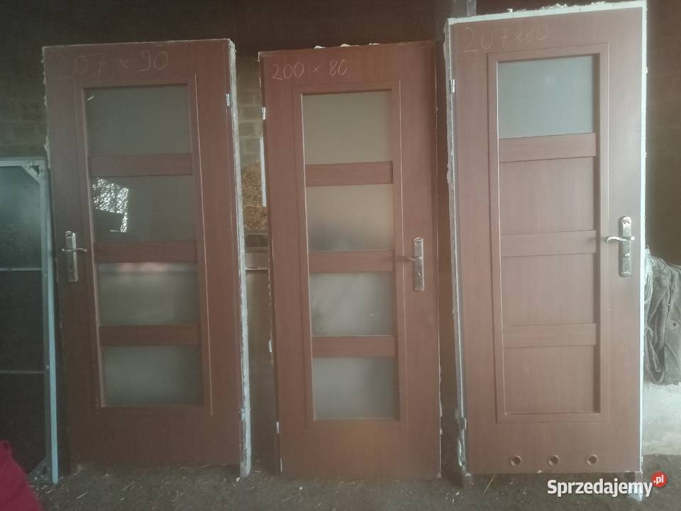 Drzwi wewnętrzne z ościeżnicą 80 90 lewe prawe Czernikowo sprzedam