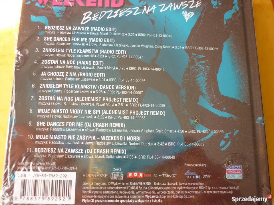5 płyt CD Weekend nowe w folii Deja vu Tak czuję Płyty i kasety Warszawa