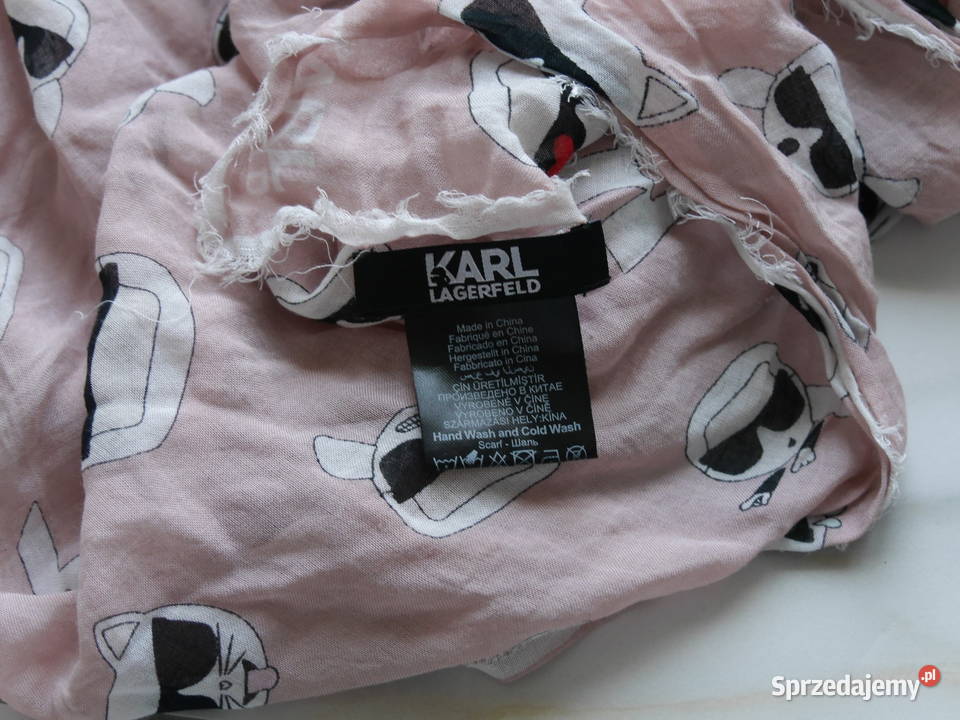 Karl Lagerfeld śliczna chusta apaszka