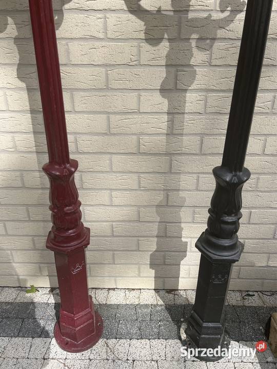 Lampa ogrodowa latarnia parkowa sygnowana CROWN Długopole-Zdrój