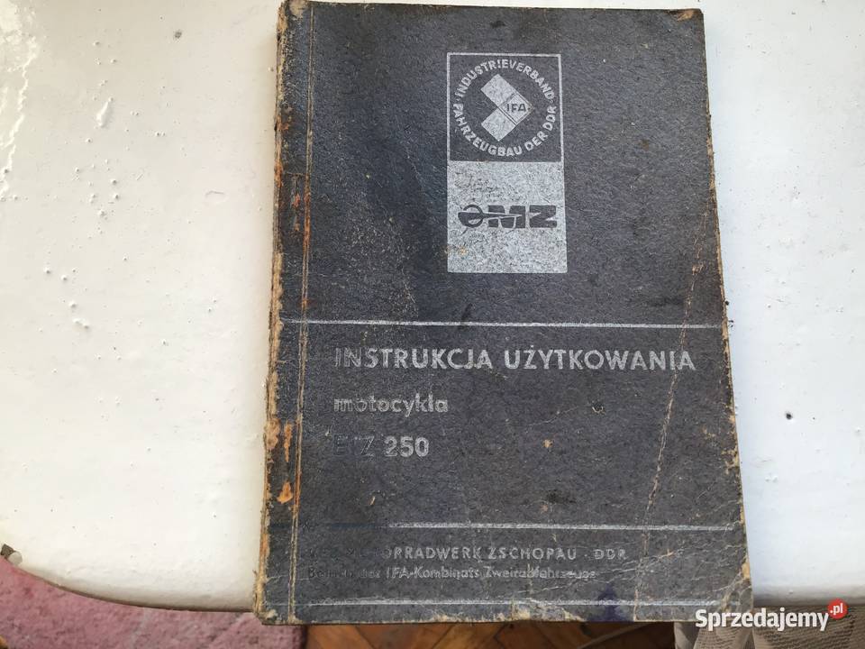 Instrukcja obsługi MZ ETZ 250 Skarżysko-Kamienna