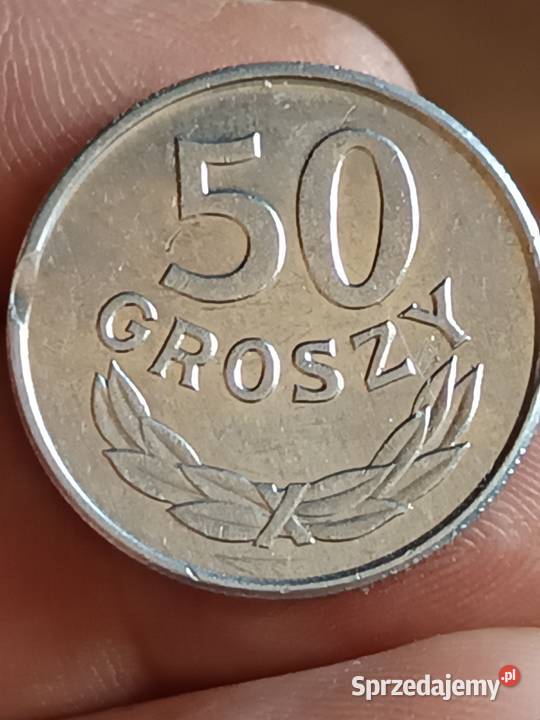 Sprzedam monetę 50 groszy 1986 odkrój blachy