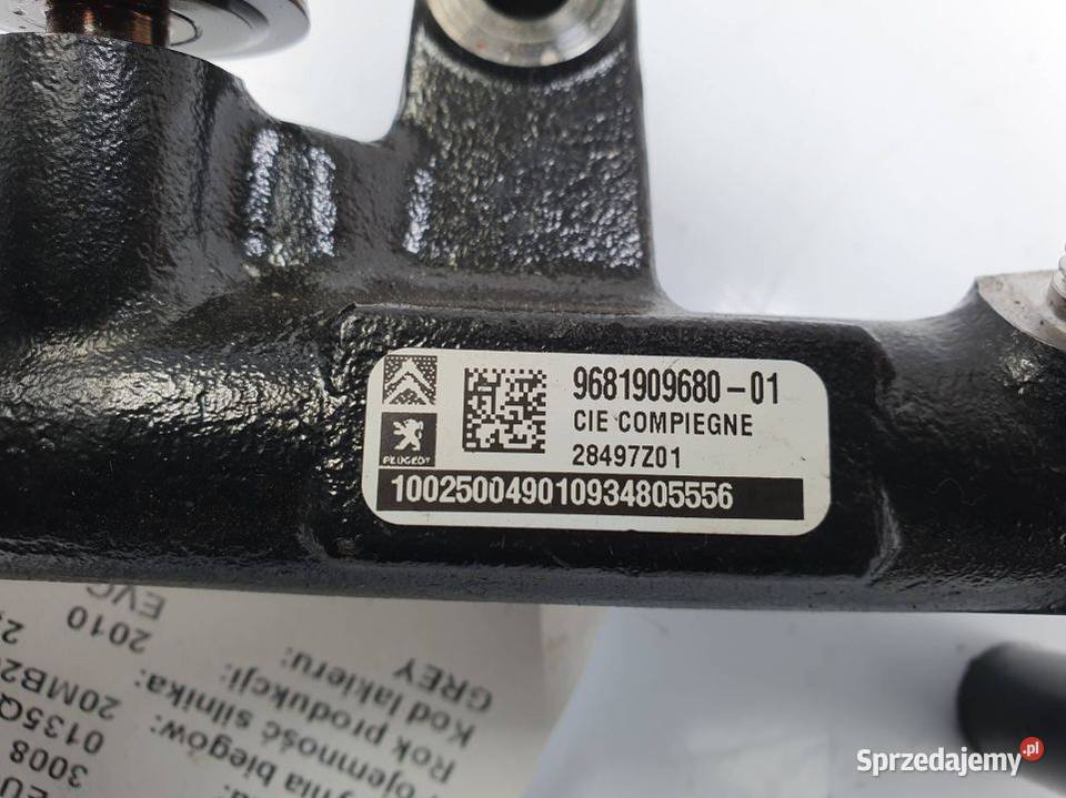LISTWA WTRYSKOWA PEUGEOT 3008 9681909680