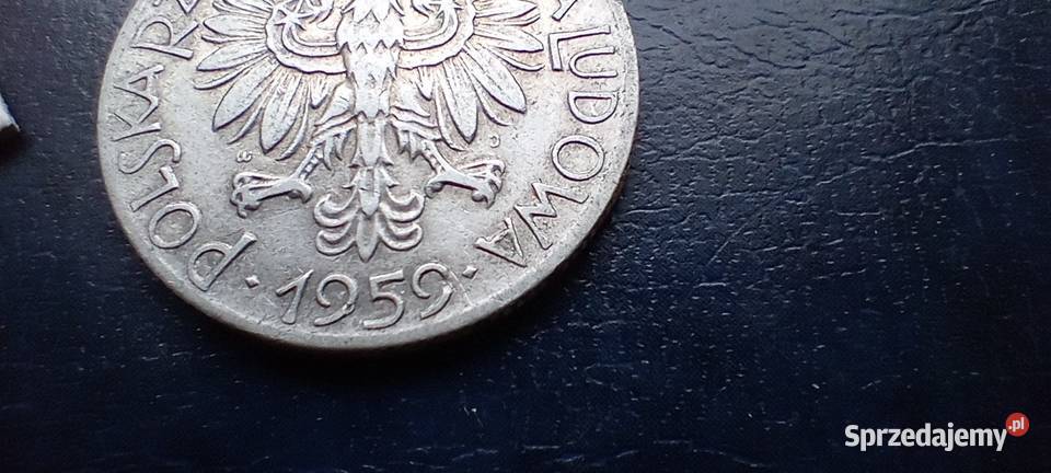 Stare monety 5 złotych 1959 destrukt PRL Polska